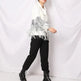 Lapel Pocket Heavy Industry Sequins Tassel  Loose Ripped Denim Jacket Women - EX-STOCK CANADA