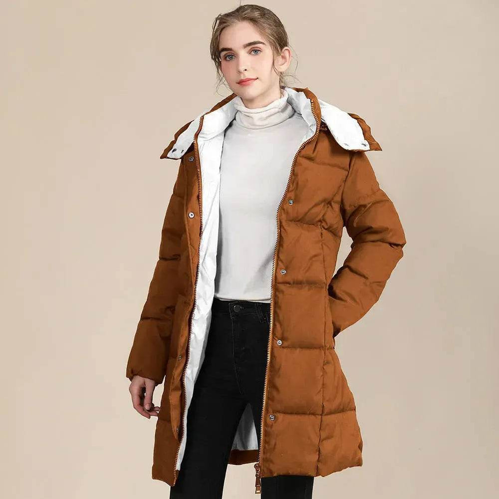 Unisex Hooded Winter Long Puffer coat - EX-STOCK Canada
