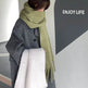 Solid Color Macaron Color Gentle Thick Warm Scarf - EX-STOCK Canada