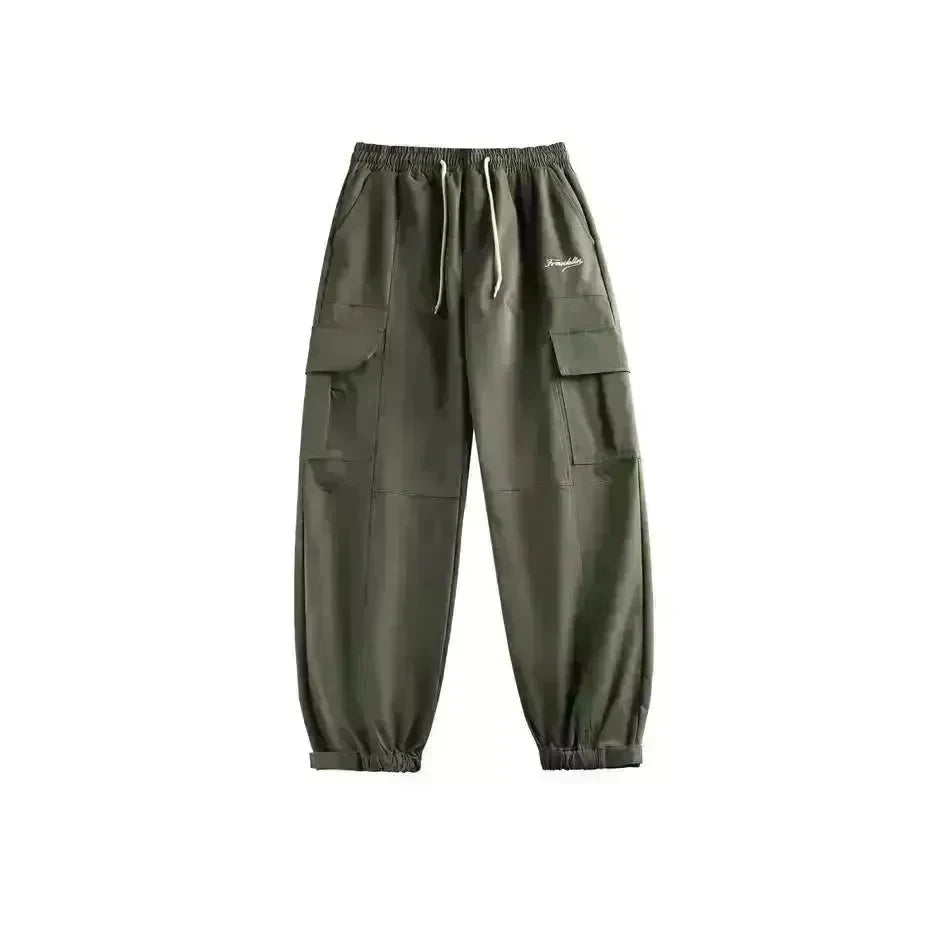 Autumn Outdoor Retro Pocket Overalls Men's Loose Straight Casual Cargo Pant - EX-STOCK CANADA