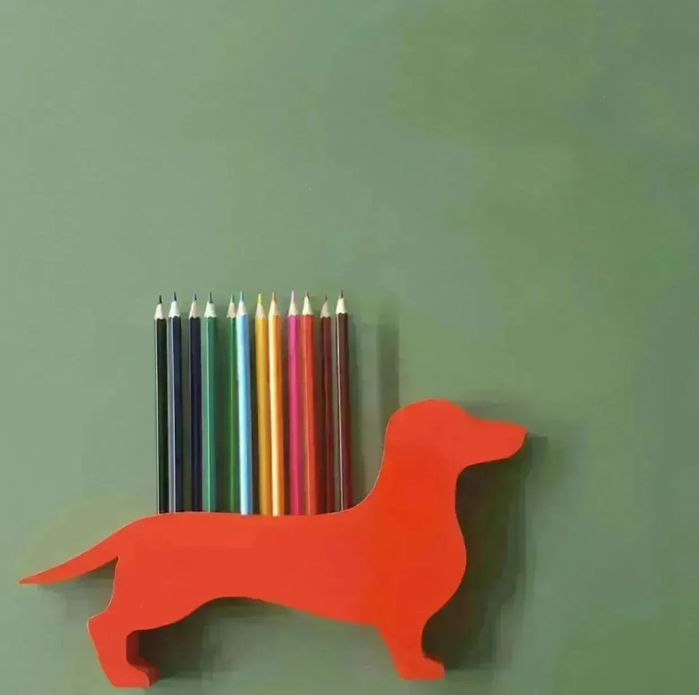 Dachshund Crayon Storage Ornaments - EX-STOCK CANADA