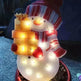 Christmas Scene Decoration With LED Lights Christmas Snowman Ornaments - EX-STOCK CANADA