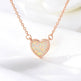Romantic Heart Necklace Copper Zircon Pendant Necklace for women - EX-STOCK Canada