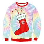 Autumn Winter Fashion Ugly Christmas Sweater Santa Elf Funny Pullover Womens Mens Print Sweaters Tops Clothing - EX-STOCK Canada