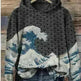 Women Fashion Spring And Autumn Plum Blossom Hooded Super Plus Size Loose-fitting Casual Pullover - EX-STOCK CANADA