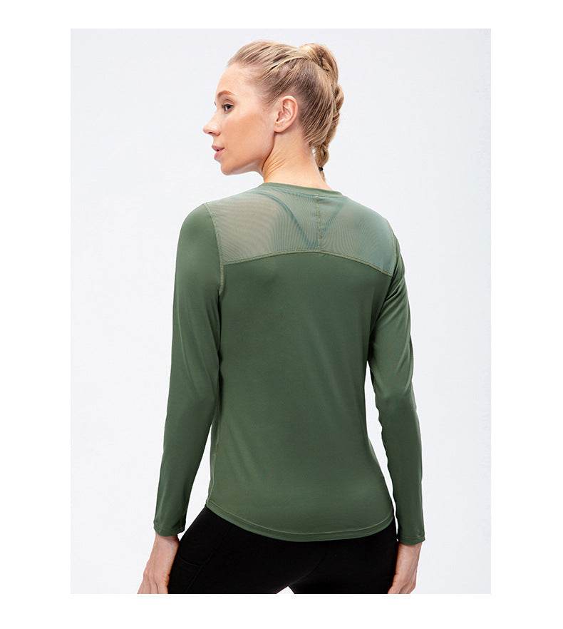 Quick Drying Breathable Long Sleeve Yoga Workout Gym T-shirt for women - EX-STOCK Canada