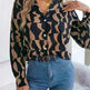Commuting Elegant Contrast Color Striped Suit Collar Long Sleeve Shirt Formal Top for Women Office Wear Top - EX-STOCK CANADA