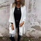 Women's Cashmere Tassel Knitted Batwing Sleeve Kimono Cardigan Jacket Outwear - EX-STOCK Canada
