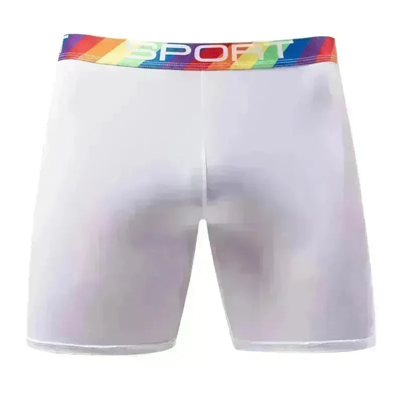 Summer Sports Spandex Plain Boxer Short Underwear for Men - EX-STOCK CANADA