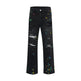 Ripped Paint Wide-leg Denim Trousers For Men Jeans - EX-STOCK CANADA