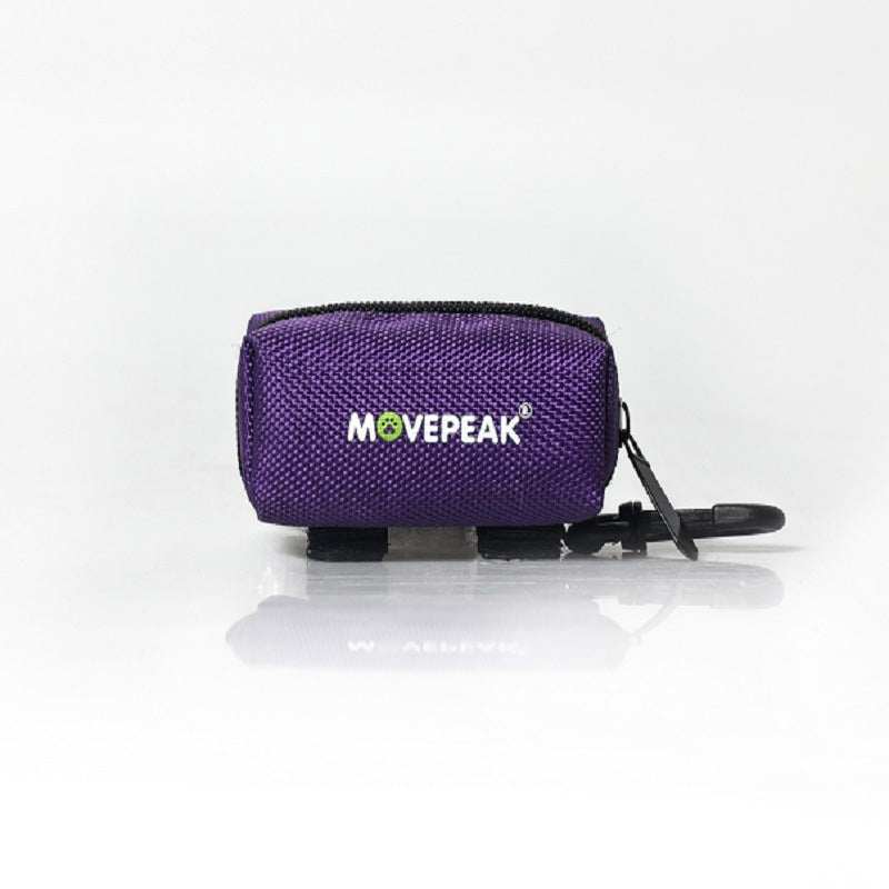 Purple pet carrier with 'MOVEPEAK' branding on a white background
