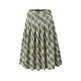 American Retro Low Waist Navel Plaid Pleated Long Skirt Women - EX-STOCK Canada