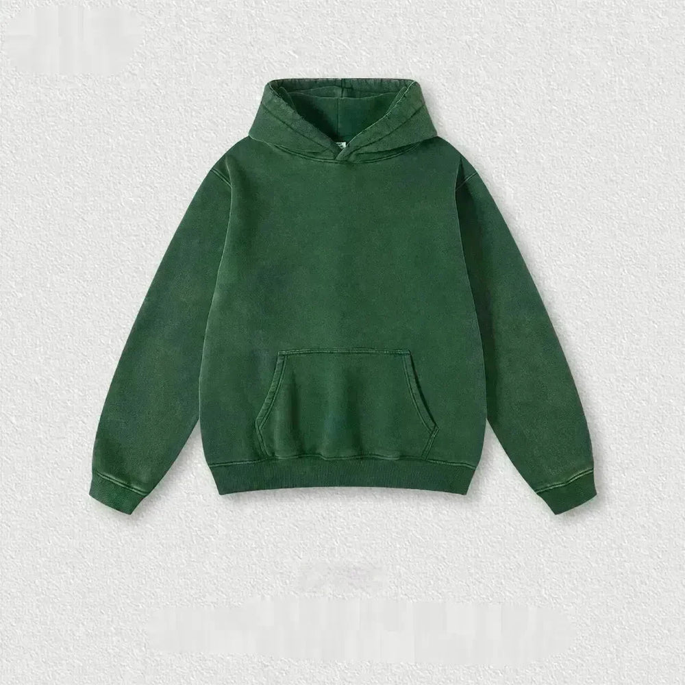 Men's Fashion Retro Velvet Hoodie Sweatshirt Pullover top - EX-STOCK CANADA