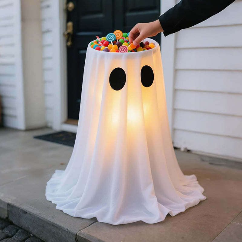 Halloween ghost candy bowl stand adjustable 55–100 cm – product view 2