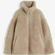 New Fashion Loose Anti-cashmere Hooded Zipper Huge Fleece Winter Jacket - EX-STOCK CANADA
