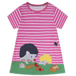 Casual Girls' Skirt gown Cartoon Printed Cotton Dress for kids - EX-STOCK Canada