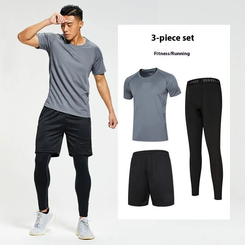 Sports Suit Gym Tights Quick-drying Morning And Night Running Workout Clothes - EX-STOCK CANADA