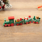 Wooden Christmas Train Decorations – Red, Green, White, Pink & Blue