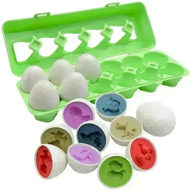 Baby Learning Educational Toy Smart Egg Toy Games Shape Matching Sorters Toys Montessori Eggs Toys For Kids Children - EX-STOCK CANADA
