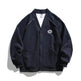 Retro Solid Color Cotton Athletics Sports Cardigan For Men - EX-STOCK Canada