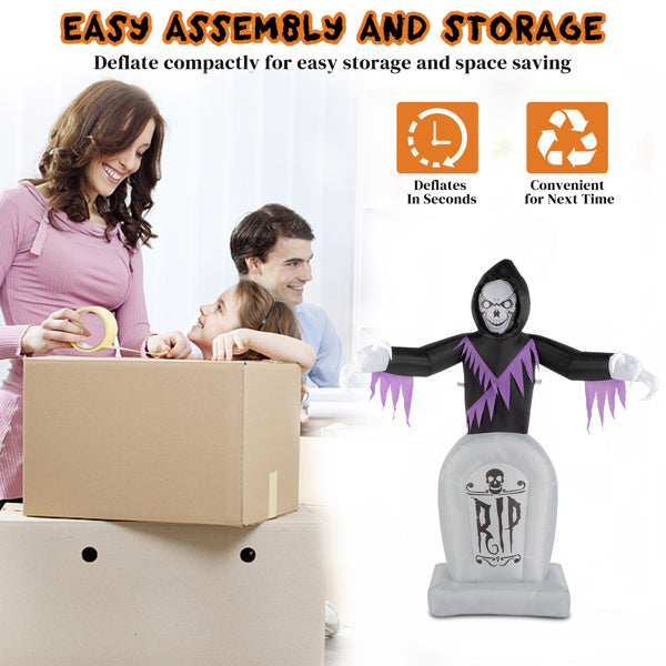 Grim Reaper And Grave, Halloween Inflatable Decoration 12V EX-STOCK