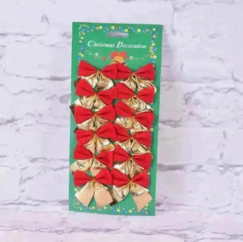 Christmas Tree Ornaments Christmas Decoration Bow - EX-STOCK CANADA