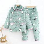 Plus Velvet Coral Winter Outfit Can Be Worn Outside Winter and Autumn pajamas and Sleepwear Loungewear - EX-STOCK Canada