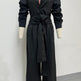 Actual product photo of linen-blend two-piece pants set