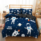 Cartoon Bedding Set Aerospace Astronaut Duvet Cover Quilt Cover Double Bed EX-STOCK Canada 