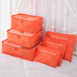 6 PCS Travel Storage Bag Set for Clothes Tidy Organizer EX-STOCK Canada 