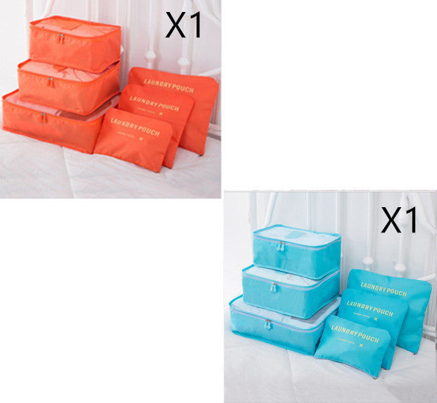 6 PCS Travel Storage Bag Set for Clothes Tidy Organizer EX-STOCK Canada 