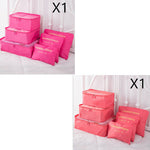 6 PCS Travel Storage Bag Set for Clothes Tidy Organizer EX-STOCK Canada 