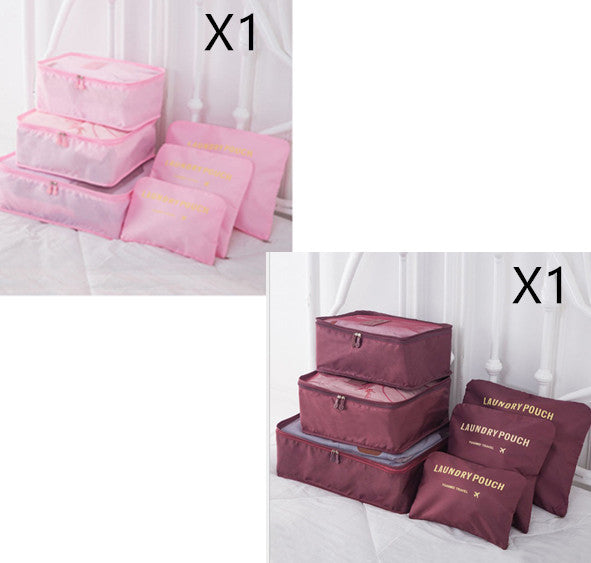 6 PCS Travel Storage Bag Set for Clothes Tidy Organizer EX-STOCK Canada 