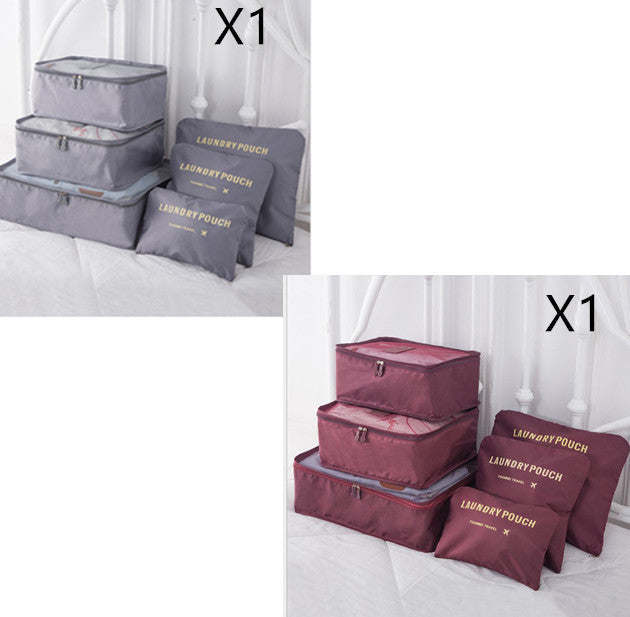 6 PCS Travel Storage Bag Set for Clothes Tidy Organizer EX-STOCK Canada 