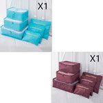 6 PCS Travel Storage Bag Set for Clothes Tidy Organizer EX-STOCK Canada 