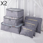 6 PCS Travel Storage Bag Set for Clothes Tidy Organizer EX-STOCK Canada 