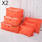 6 PCS Travel Storage Bag Set for Clothes Tidy Organizer EX-STOCK Canada 