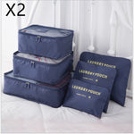 6 PCS Travel Storage Bag Set for Clothes Tidy Organizer EX-STOCK Canada 