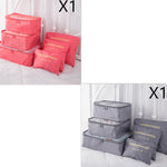 6 PCS Travel Storage Bag Set for Clothes Tidy Organizer EX-STOCK Canada 