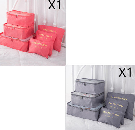 6 PCS Travel Storage Bag Set for Clothes Tidy Organizer EX-STOCK Canada 