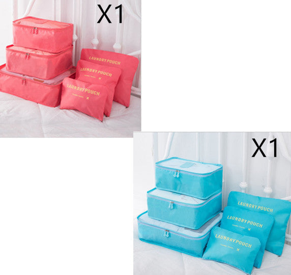 6 PCS Travel Storage Bag Set for Clothes Tidy Organizer EX-STOCK Canada 