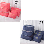 6 PCS Travel Storage Bag Set for Clothes Tidy Organizer EX-STOCK Canada 