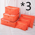 6 PCS Travel Storage Bag Set for Clothes Tidy Organizer EX-STOCK Canada 