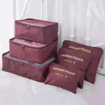 6 Pcs Travel Storage Bag Set For Clothes - EX-STOCK CANADA