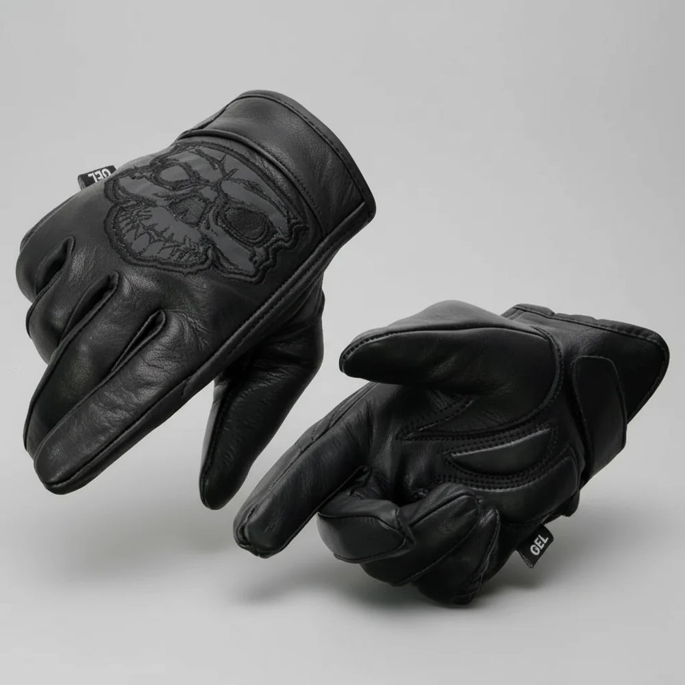 Gants réfléchissants BOL/Open Road pour hommes avec crâne 