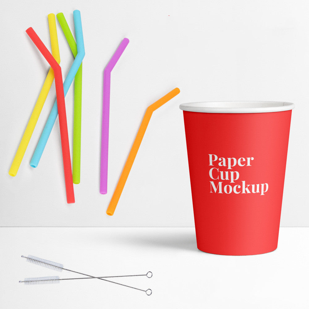 6-piece Super Soft Food Grade Silicone Straws Set EX-STOCK Canada 