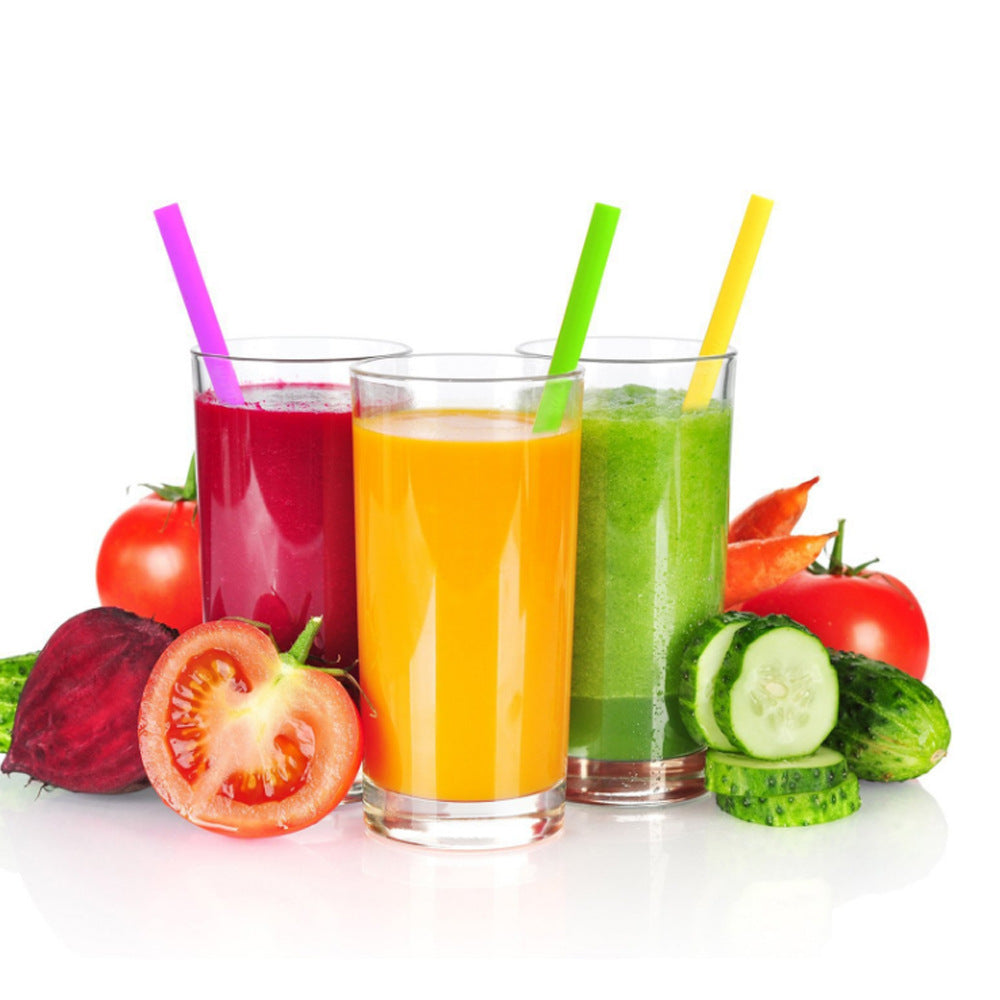 6-piece Super Soft Food Grade Silicone Straws Set EX-STOCK Canada 