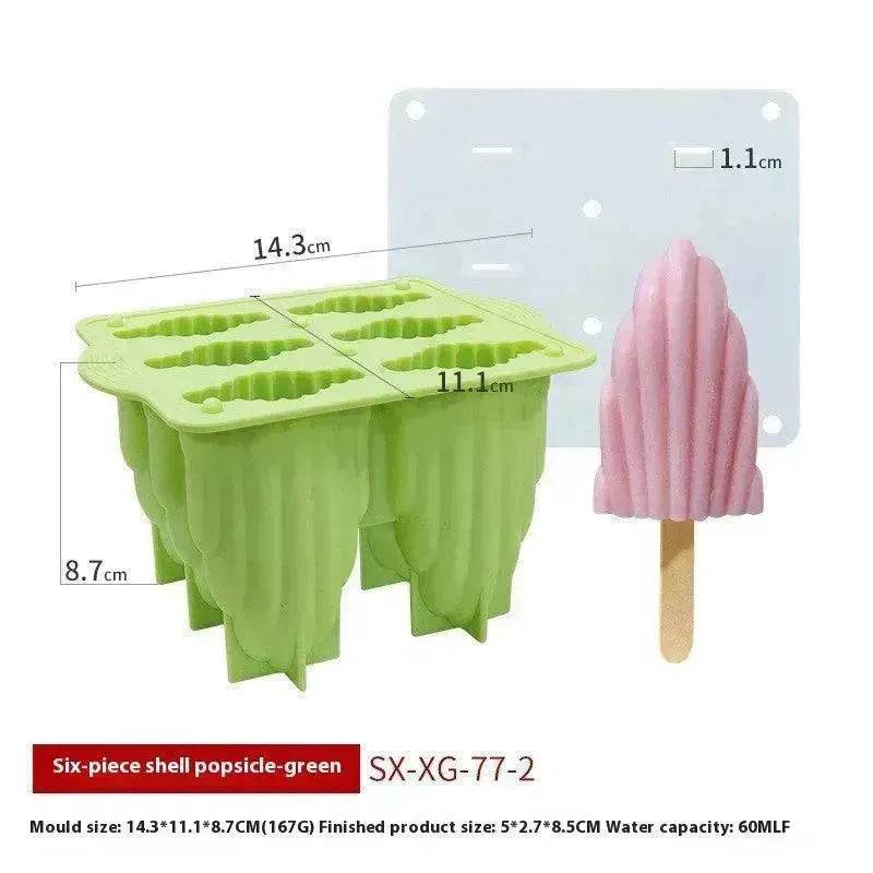 6-piece Spiral Ice Cream Silicone Food Grade Mold - EX-STOCK Canada