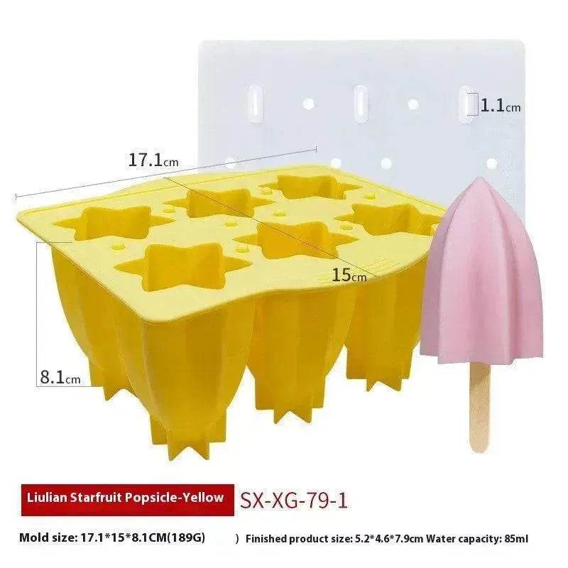 6-piece Spiral Ice Cream Silicone Food Grade Mold - EX-STOCK Canada