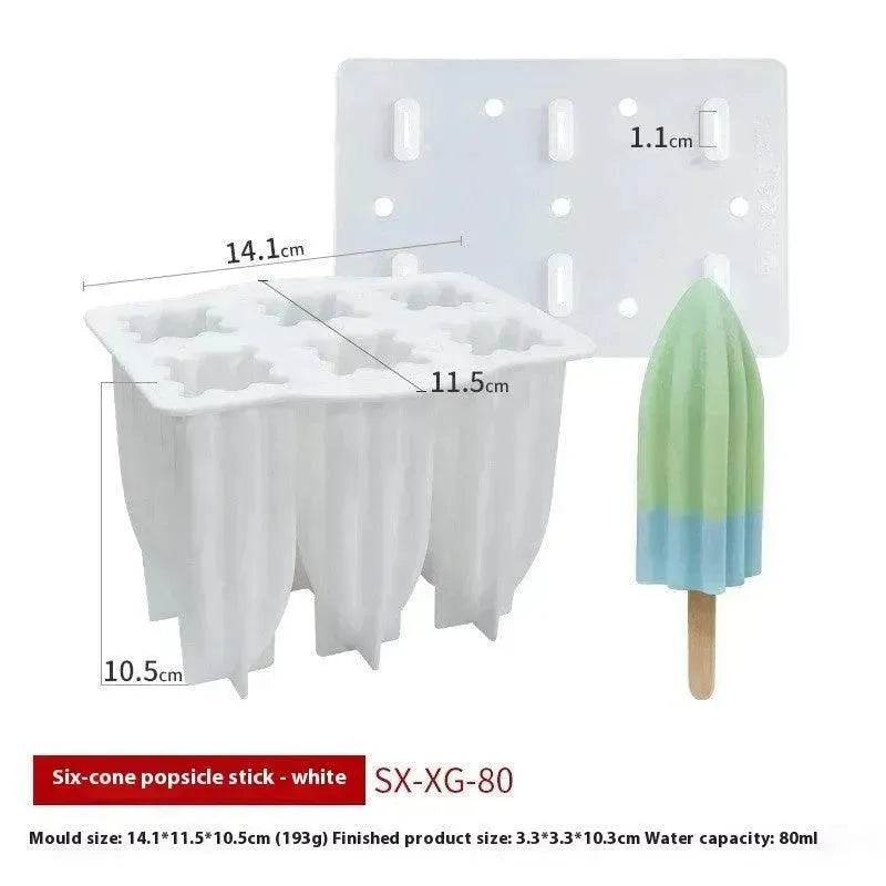 6-piece Spiral Ice Cream Silicone Food Grade Mold - EX-STOCK Canada